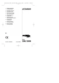 Notice Ergotools Pattfield E-WS 230/2350 Broyeur