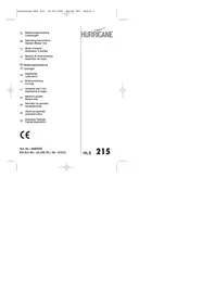 Notice Hurricane HLS 215 Souffleur