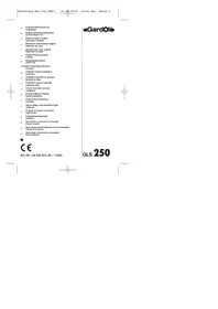 Notice Gardol GLS 250 Souffleur