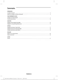 Notice SAMSUNG MR-EH00DZ Télécommande