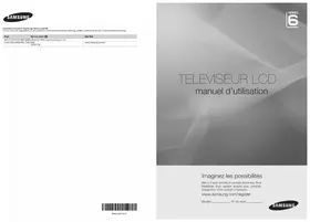 Notice SAMSUNG LA46B650T1R Antenne TV