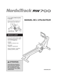 Notice NordicTrack RW700 Rameur