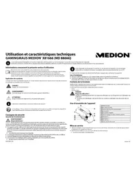 Notice MEDION X81666 (MD 88666) Souris