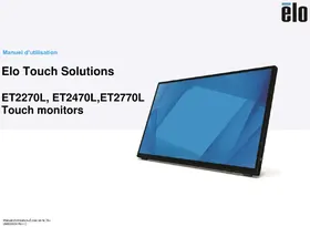 Notice ELO 2770L Moniteur