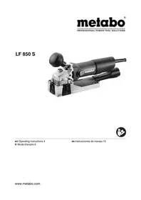 Notice METABO LF 850 S Fraiseuse