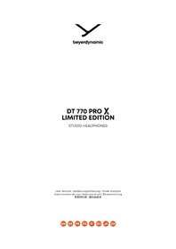Notice BEYERDYNAMIC DT 770 PRO X LIMITED EDITION Ecouteur