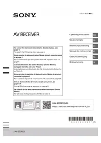 Notice SONY XAV-9550ES Navigateur