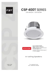 Notice FBT CSP 406 T/EN Haut-parleur