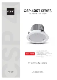 Notice FBT CSP 412 T/EN Haut-parleur