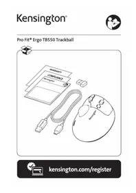 Notice KENSINGTON PRO FIT ERGO TB550 Souris