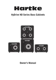 Notice Hartke HD410 Ampli guitare