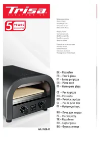 Notice TRISA PIZZA MIO 7627.41 Four à pizza