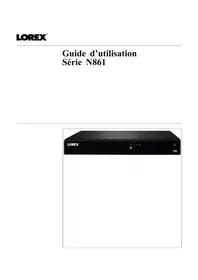 Notice Lorex N861B Magnétoscope