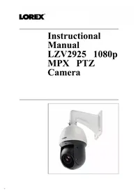 Notice Lorex LZV2925SC Caméra de surveillance