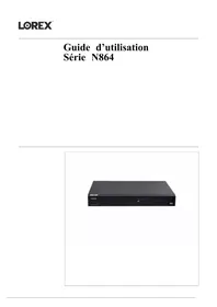 Notice Lorex N864A64B Magnétoscope