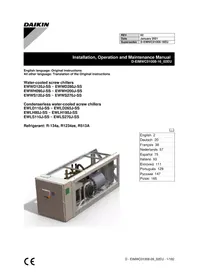 Notice DAIKIN EWWS150J-SS Pompe à eau