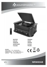 Notice Soundmaster NR565 Système hifi