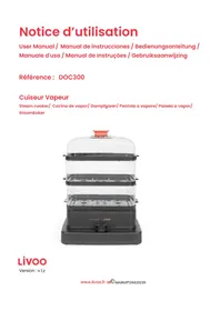 Notice LIVOO DOC300 Cuiseur vapeur