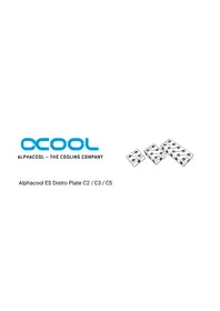 Notice Alphacool ES DISTRO PLATE C5 Non catégorisé