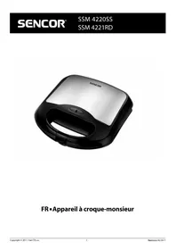 Notice SENCOR SSM 4221RD Gaufrier
