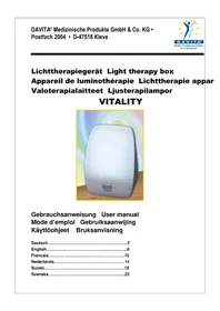 Notice Davita VITALITY Luminothérapie