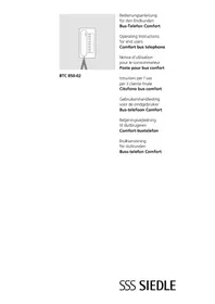 Notice Siedle BTC 850-02 Interphone