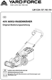 Notice Yard Force LM C37 Tondeuse à gazon