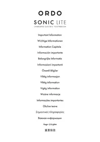 Notice Ordo SONIC LITE Brosse a dents