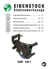Notice Eibenstock EMF 180.1 Fraiseuse
