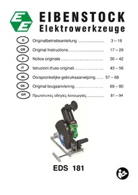 Notice Eibenstock EDS 181 Broyeur