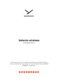Notice BEYERDYNAMIC XELENTO WIRELESS 2ND GENERATION Ecouteur