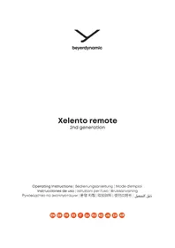 Notice BEYERDYNAMIC XELENTO REMOTE 2ND GENERATION Ecouteur