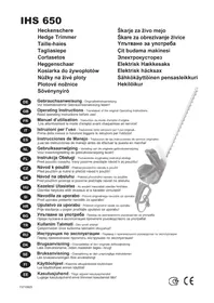 Notice IKRA IHS 650 Tondeuse à gazon