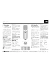 Notice IMG Stageline ECMS-50 Microphone