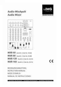 Notice IMG Stageline MXR-120 Table de mixage