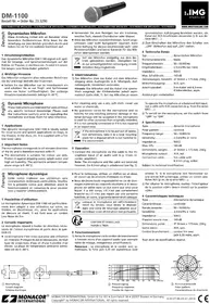 Notice IMG Stageline DM-1100 Microphone
