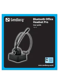 Notice SANDBERG BLUETOOTH OFFICE HEADSET PRO 126-18 Ecouteur