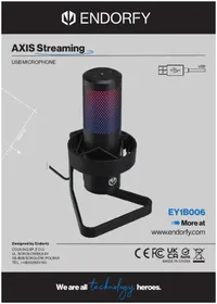 Notice ENDORFY AXIS STREAMING Microphone