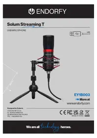 Notice ENDORFY SOLUM STREAMING T Microphone