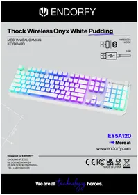 Notice ENDORFY THOCK WIRELESS PUDDING Clavier