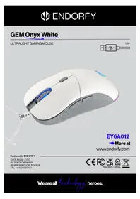 Notice ENDORFY GEM ONYX WHITE Souris