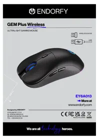 Notice ENDORFY GEM PLUS WIRELESS Souris