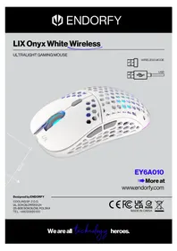 Notice ENDORFY LIX ONYX WHITE WIRELESS Souris