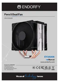 Notice ENDORFY FERA 5 DUAL FAN Système de refroidissement de matériel informatique