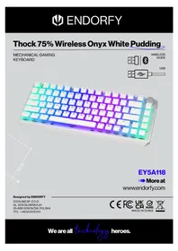Notice ENDORFY THOCK 75% WIRELESS PUDDING Clavier