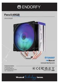 Notice ENDORFY FERA 5 ARGB Système de refroidissement de matériel informatique