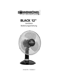 Notice Sonnenkönig BLACK 12 Ventilateur