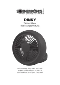 Notice Sonnenkönig DINKY Ventilateur