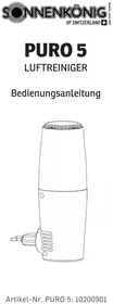 Notice Sonnenkönig PURO 5 Purificateur d'air