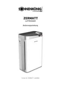 Notice Sonnenkönig ZERMATT Purificateur d'air